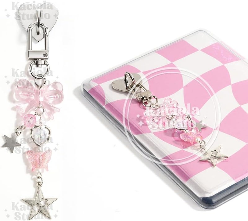 Kaciola Charm Chains for Kindle, Cute E-reader Phone Charm Bracelets Accessories Gift for Reader Booklovers Women Men, Charms Compatible for Kindle/E-Reader/Phone (B01-B07) - Image 1